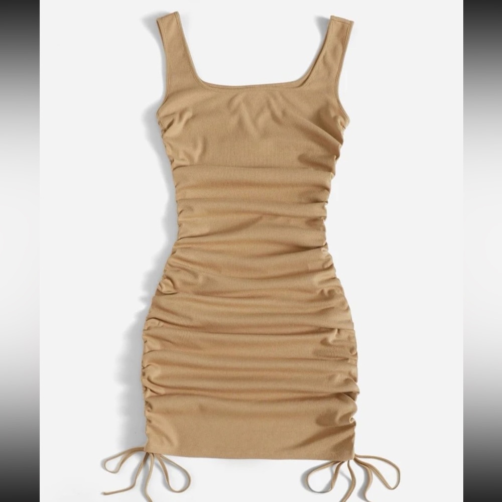 SHEIN super cute tan dress